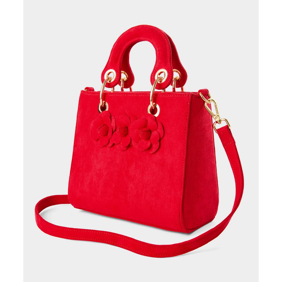 Joe Browns Borsa in Microsuede con Goffratura Floreale 3D  
