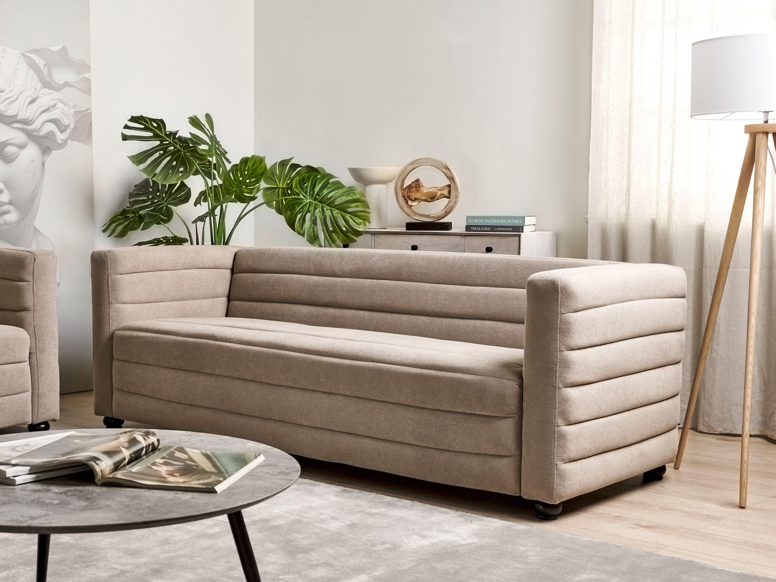 Beliani 3 Sitzer Sofa aus Polyester Modern HOFN  