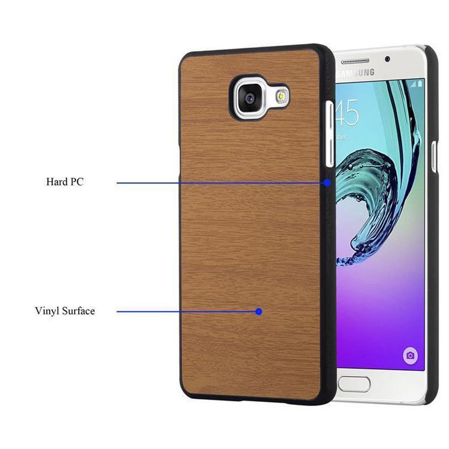 Cadorabo  Hülle für Samsung Galaxy A5 2016 TPU Silikon Holz 