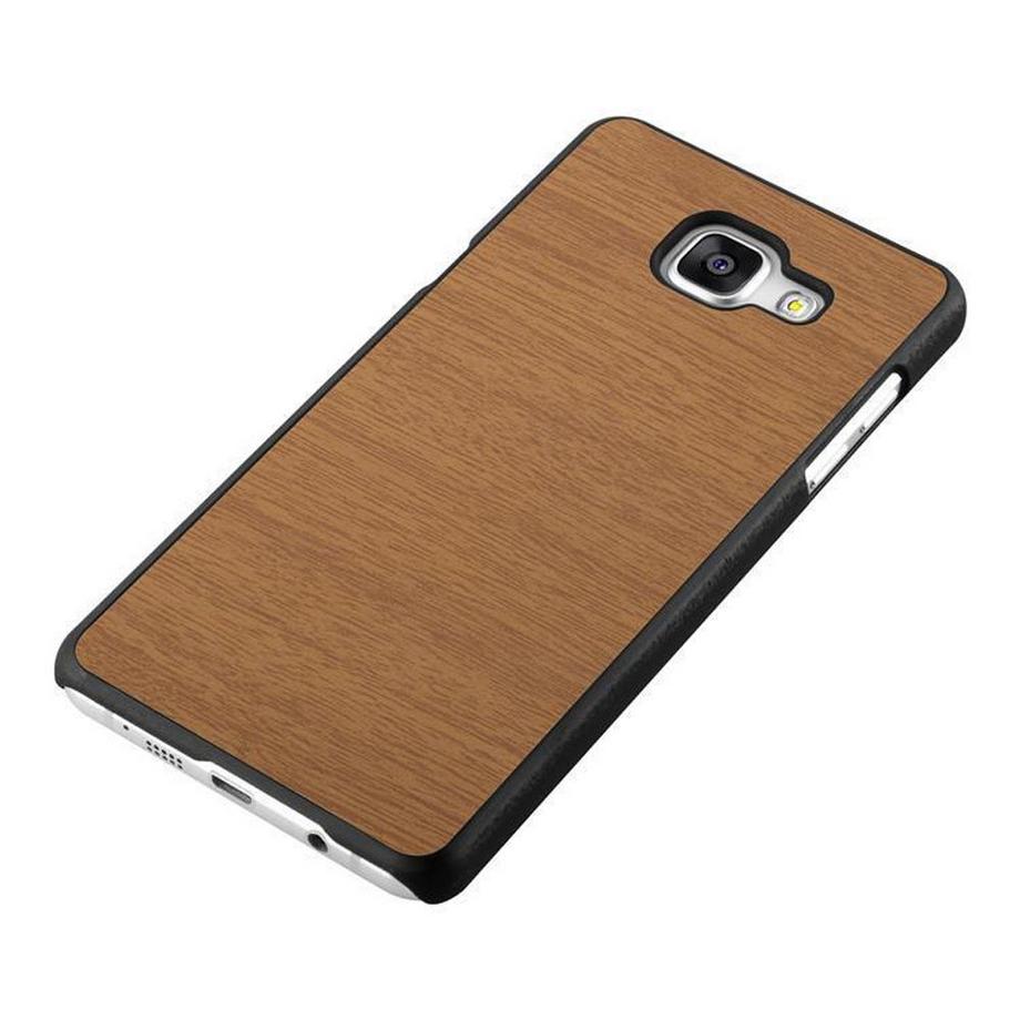 Cadorabo  Hülle für Samsung Galaxy A5 2016 TPU Silikon Holz 