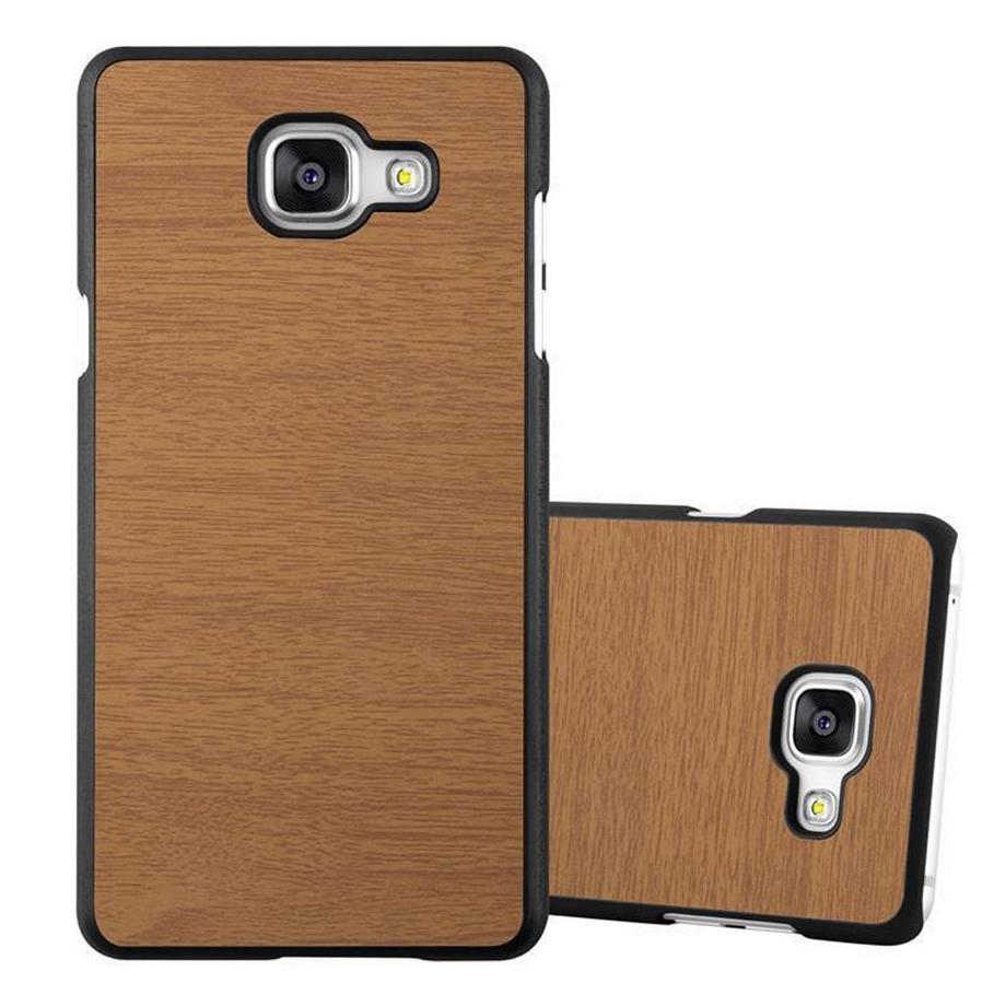 Cadorabo  Hülle für Samsung Galaxy A5 2016 TPU Silikon Holz 