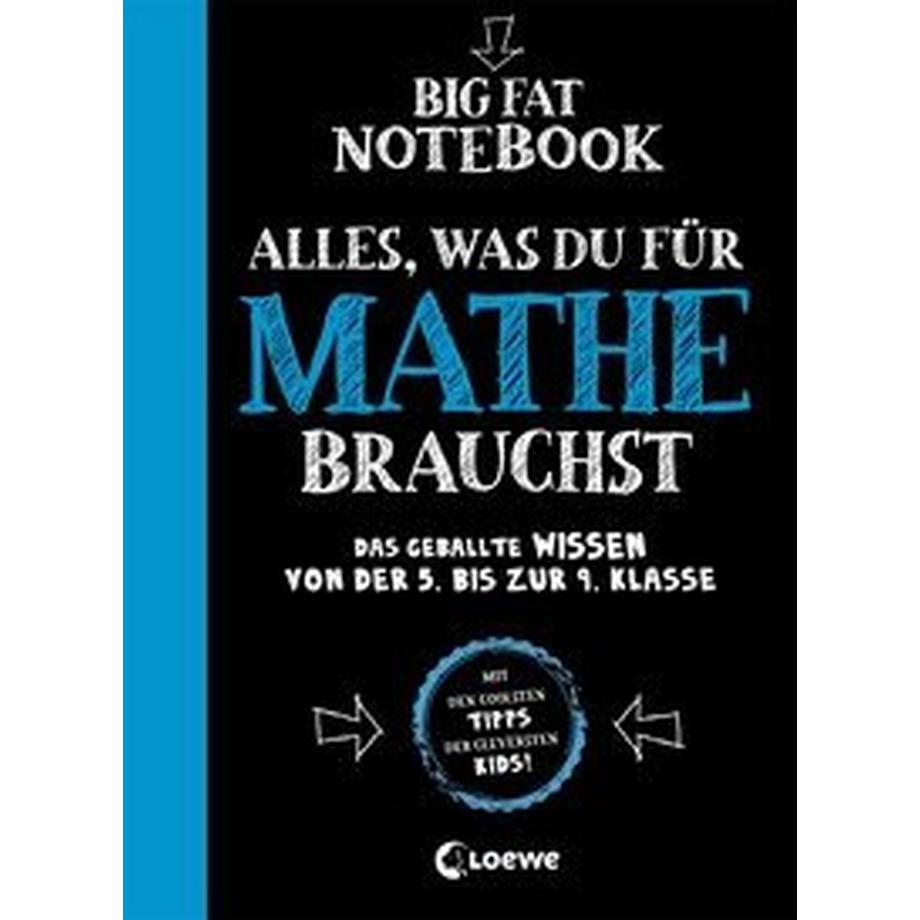 Loewe  Big Fat Notebook - Alles, was du für Mathe brauchst - Das geballte Wissen von der 5. bis zur 9. Klasse 