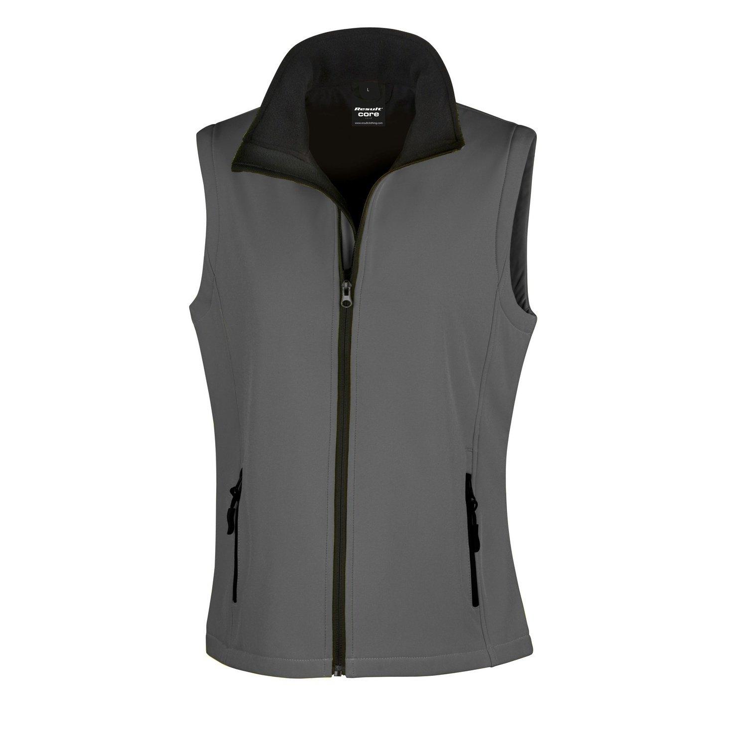 Image of Core Softshellweste, Bedruckbar Damen Charcoal Black XXL