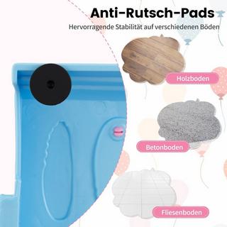 Northix  20 STK. Balancierbalken Set Kinder Balancierblöcke Trittsteine für drinnen & draußen Rosa 