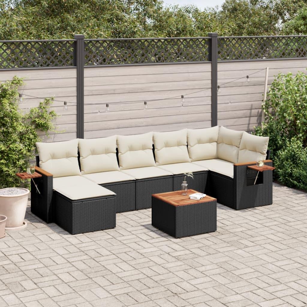 VidaXL set divano da giardino Polirattan  