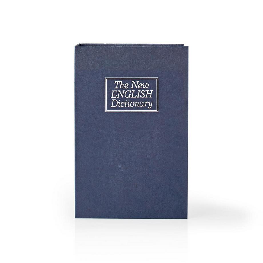 Nedis Cassaforte a libro | Foro per la chiave | Interno | Medio | Volume interno: 1,6 l | 2 chiavi incluse | Blu / Argento.  