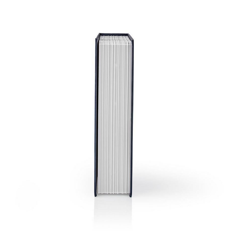 Nedis Cassaforte a libro | Foro per la chiave | Interno | Medio | Volume interno: 1,6 l | 2 chiavi incluse | Blu / Argento.  