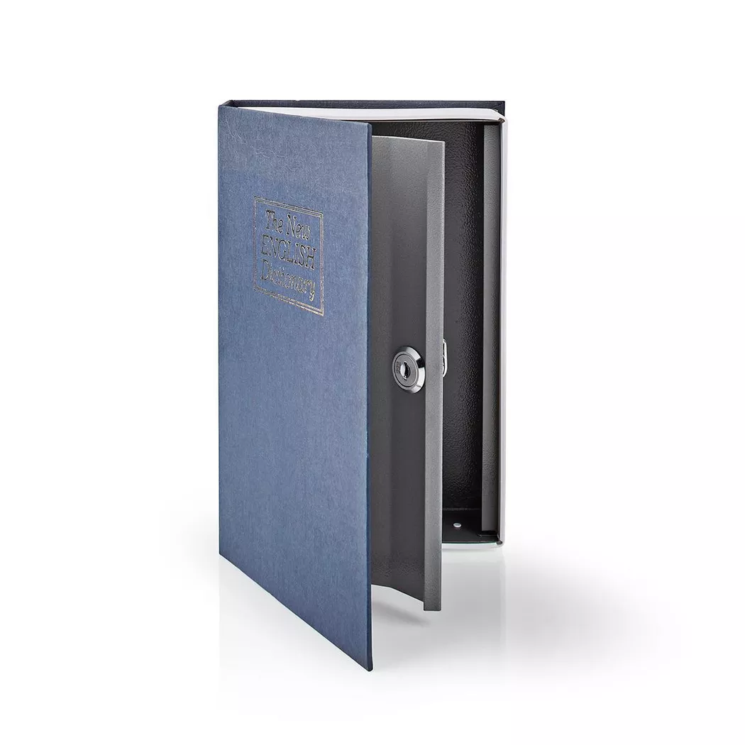 Nedis Book Safe, "Dictionary" Portable Secret Style Diversion Money Box Vault, Strong Steel Security with 2 Keys - Mediuem