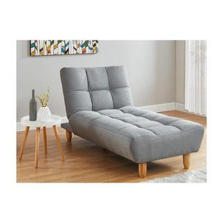 Vente-unique Recamiere Klappsofa Stoff ESTEBAN  