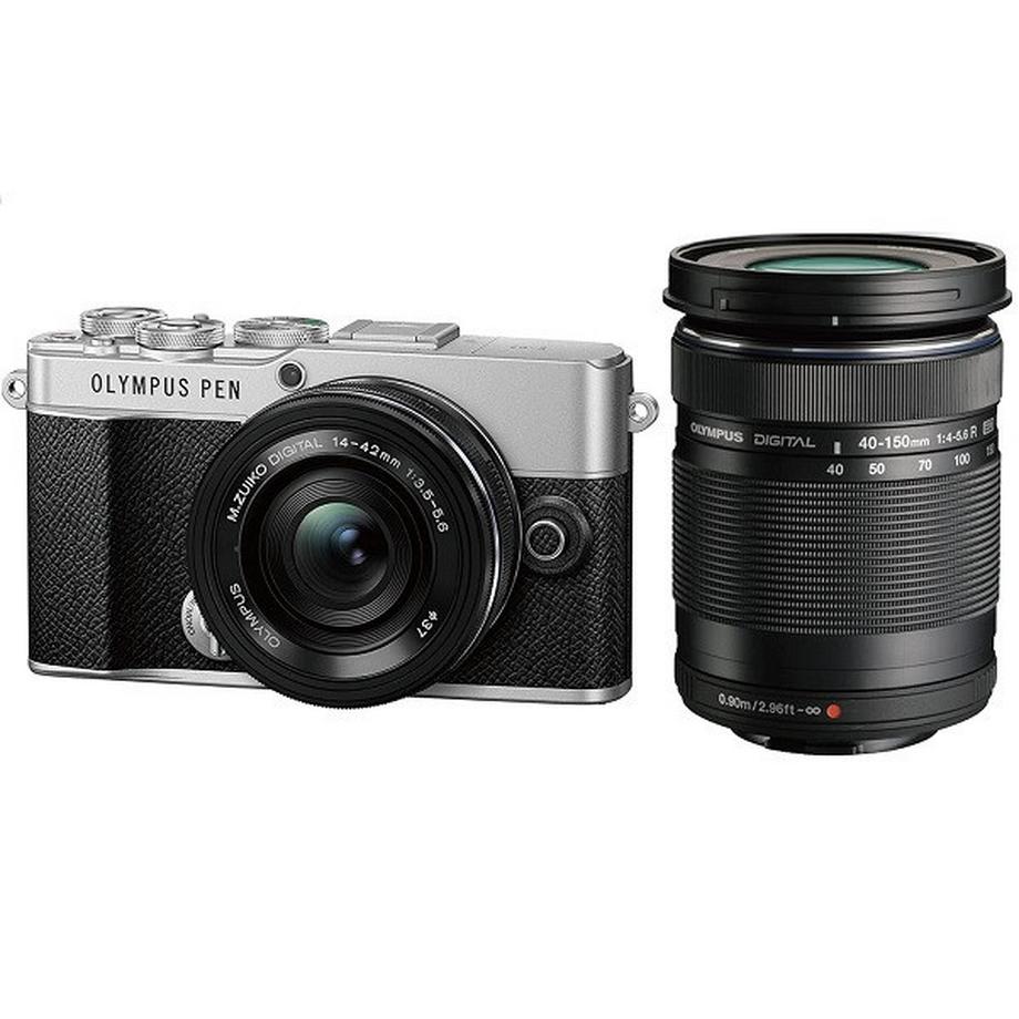 OLYMPUS  Olympus PEN E-P7 Kit (14-42 EZ)(40-150) Silber 
