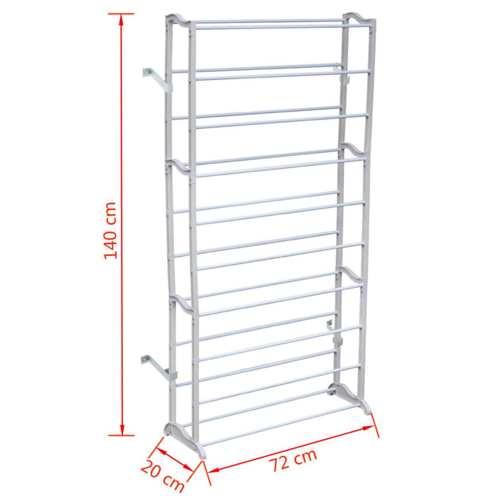 VidaXL Support de chaussures métal  