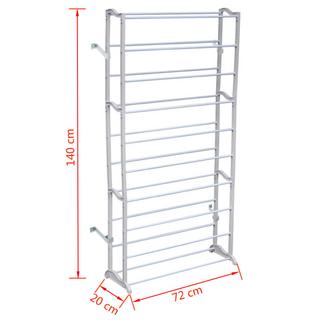 VidaXL Schuhregal metall  
