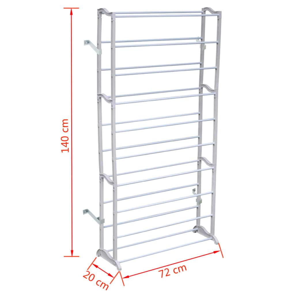 VidaXL Support de chaussures métal  