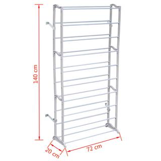 VidaXL Schuhregal metall  