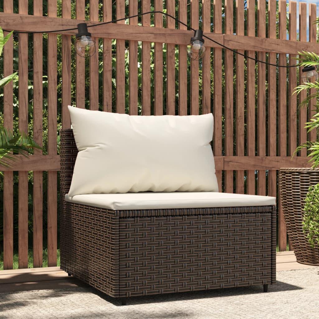 VidaXL Mittelsofa poly-rattan  