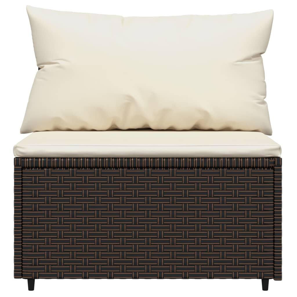 VidaXL Mittelsofa poly-rattan  