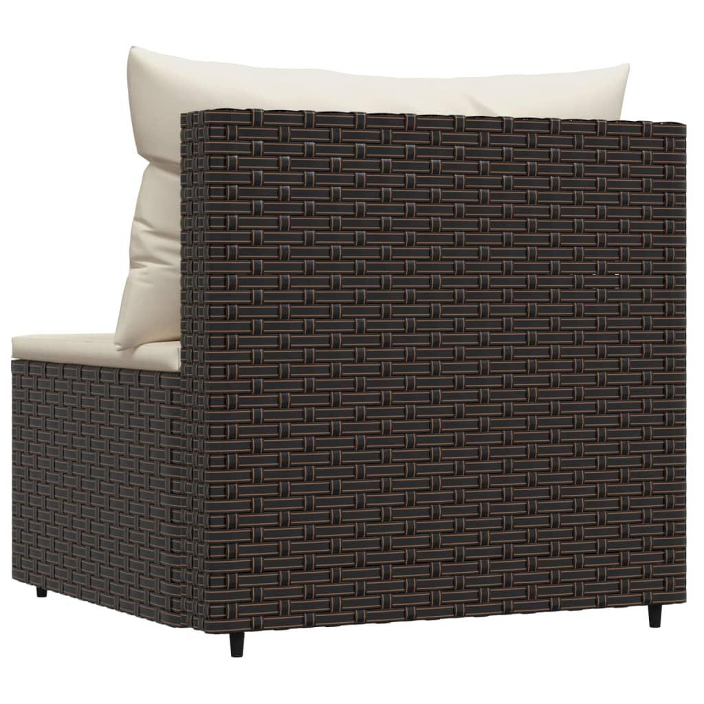 VidaXL Mittelsofa poly-rattan  