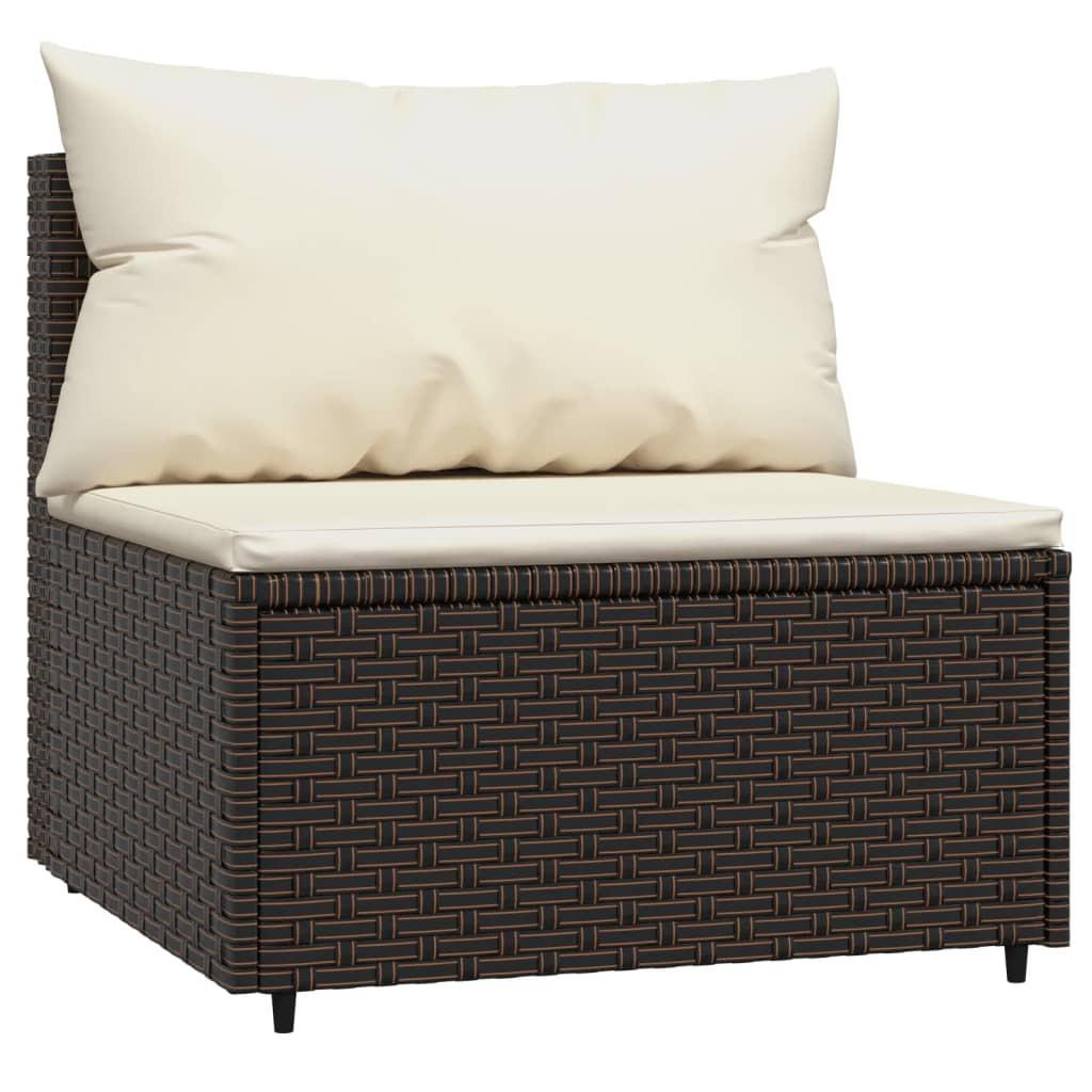 VidaXL Mittelsofa poly-rattan  