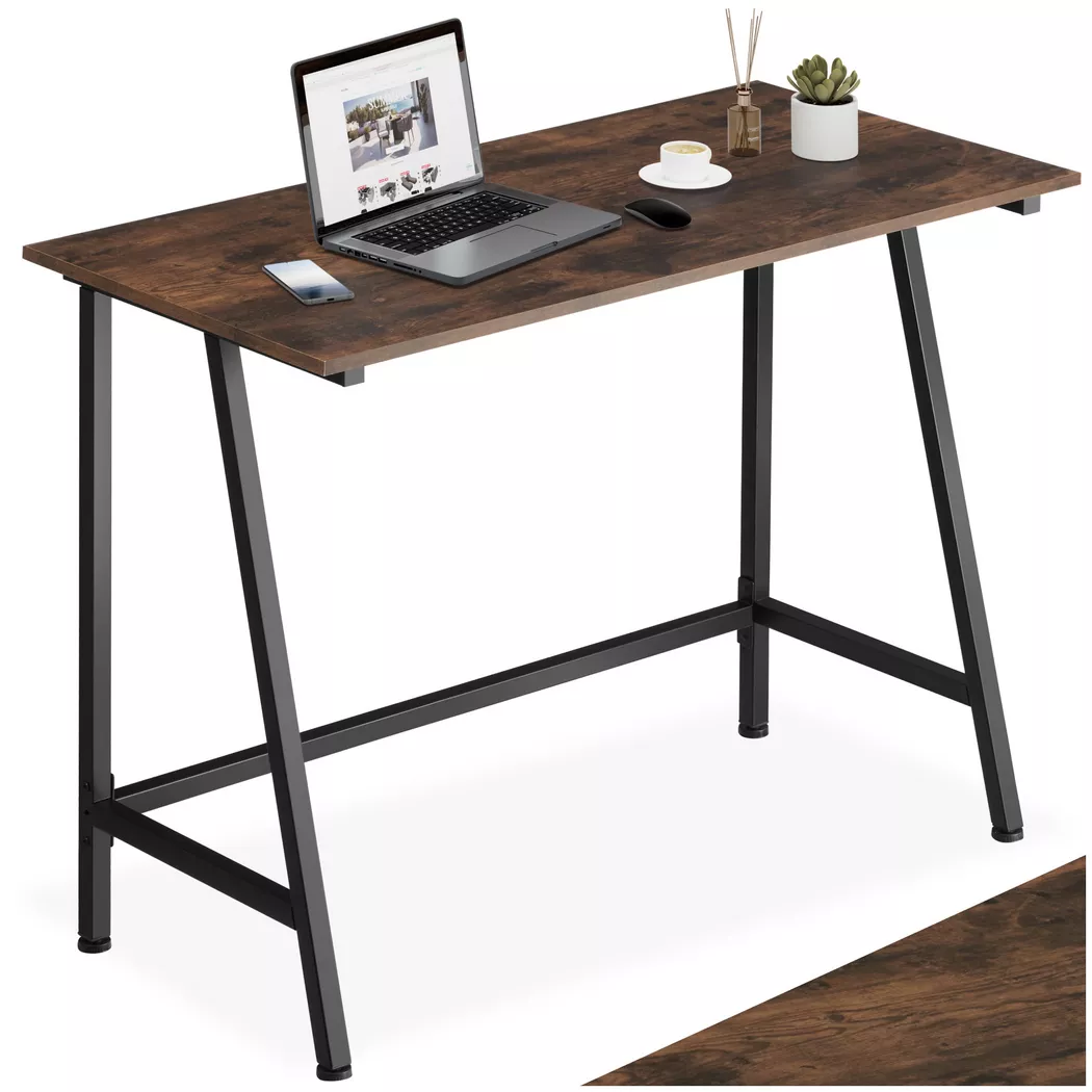 Tectake - Bureau NEWTON style industriel, One Size, Marron
