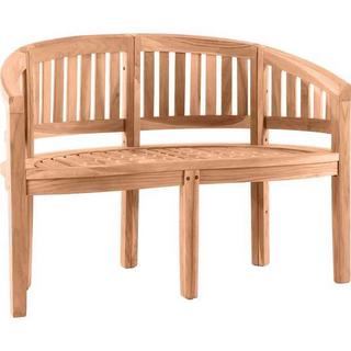 mutoni Panca da giardino semicircolare teak 120  