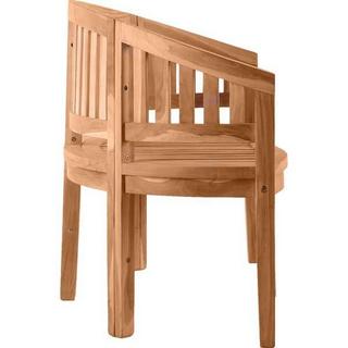 mutoni Panca da giardino semicircolare teak 120  