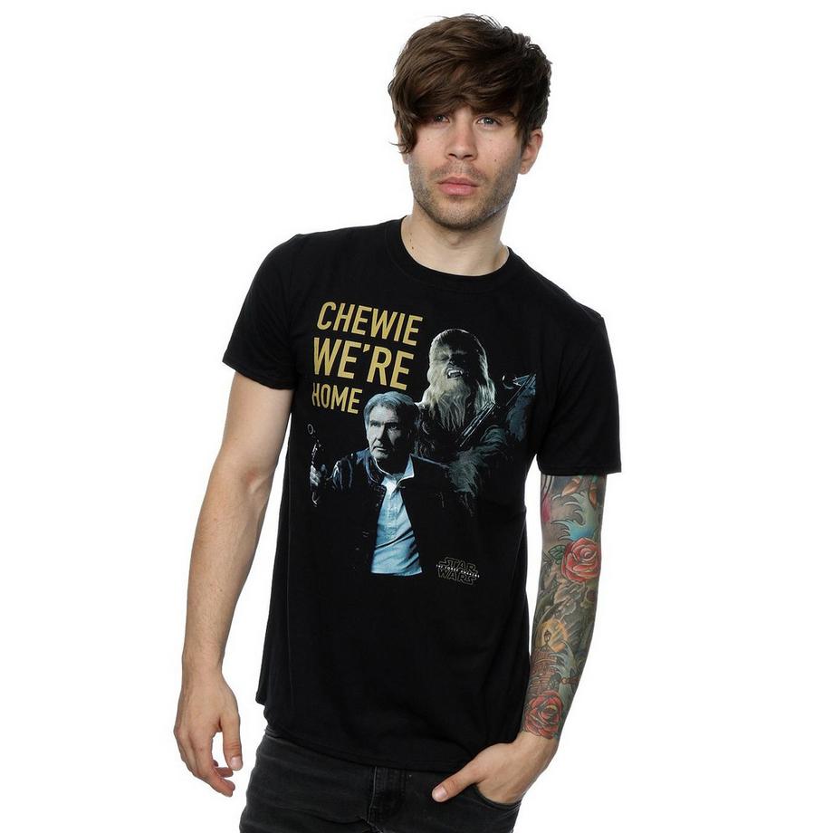 STAR WARS Force Awakens Chewie We're Home T-Shirt  