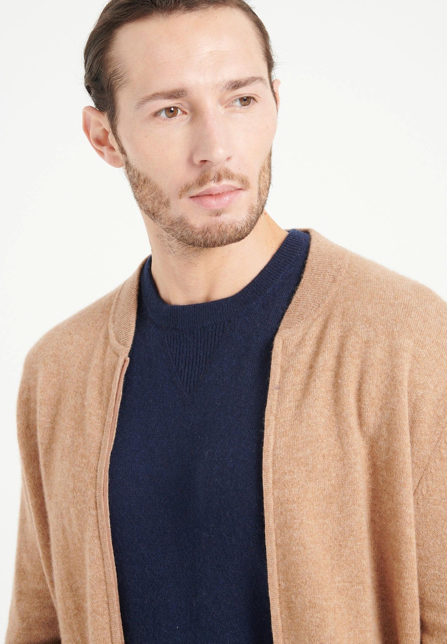 Studio Cashmere8  LUKE 10 Cardigan col bomber - 100% cachemire 