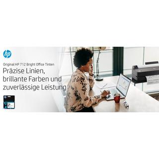 Hewlett-Packard  HP Tintenpatrone 712 cyan 3ED77A DesignJet T230/250/630 3 Stück 