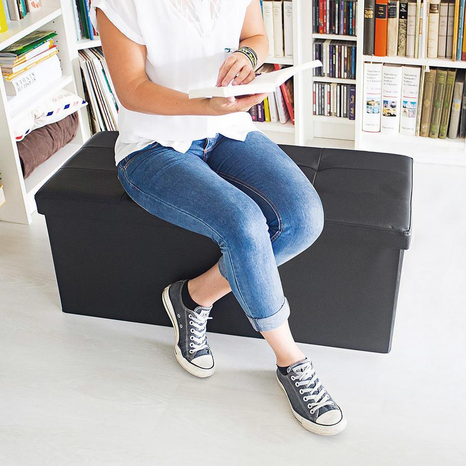 B2X Sitzbank mit Stauraum aus Kunstleder  