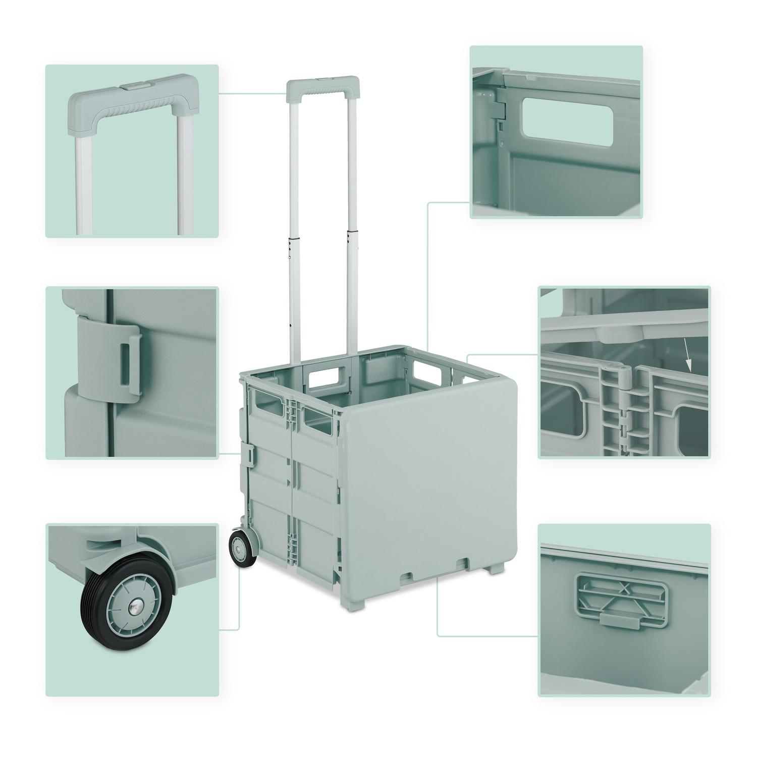 Northix Carrello della spesa con coperchio  