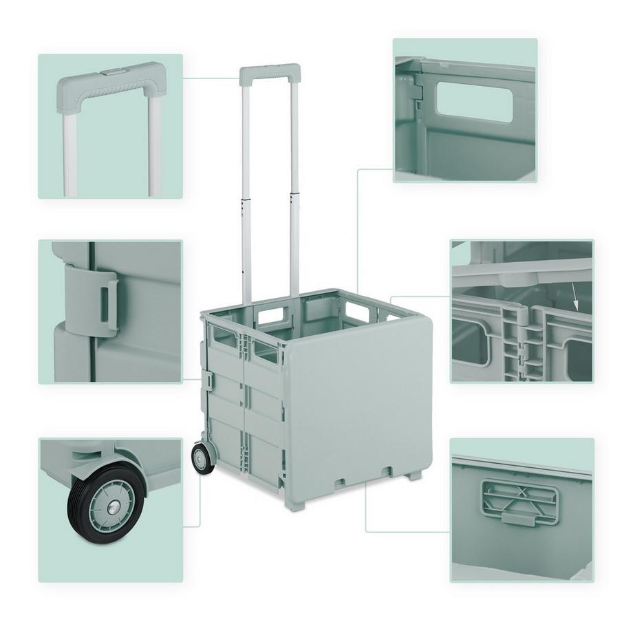 Northix Chariot de courses avec housse  