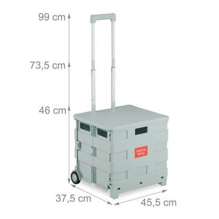 Northix Carrello della spesa con coperchio  