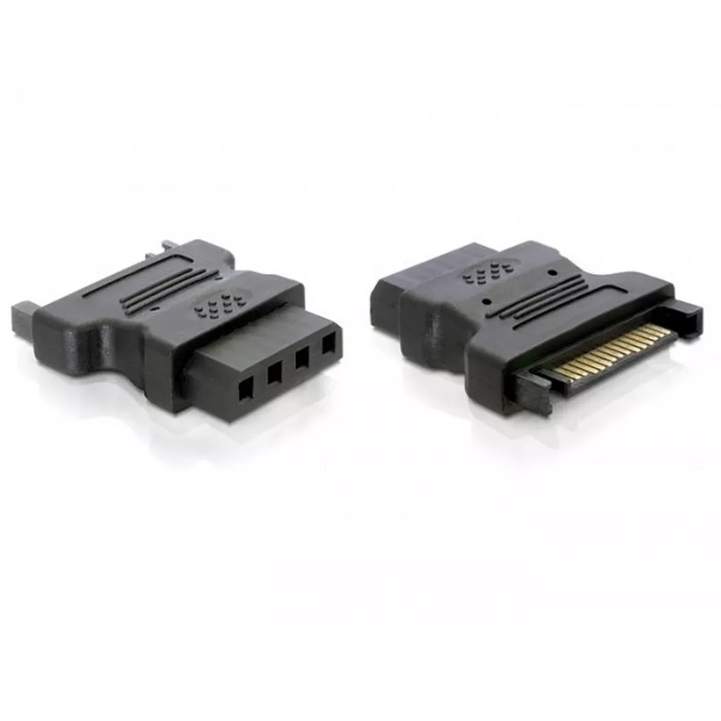 DeLock - DeLOCK Adapter Power IDE drive > 4 Pin SATA 15 p 4p Schwarz, Schwarz
