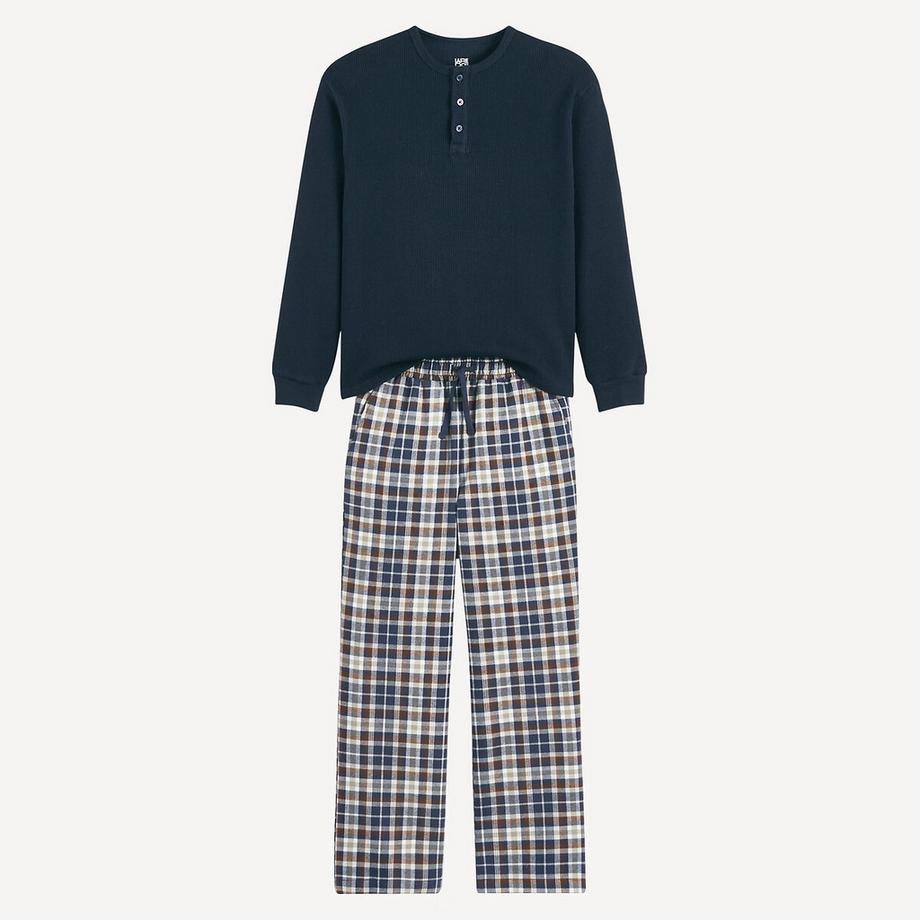 La Redoute Collections  Pyjama avec pantalon flanelle à carreaux 