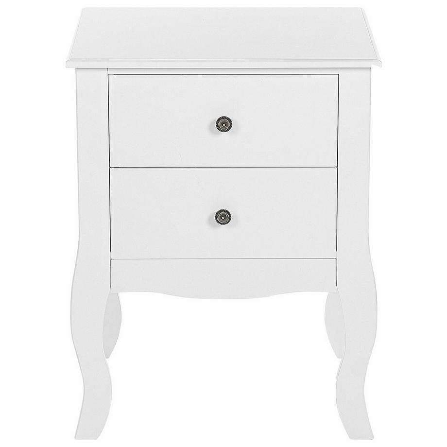 Beliani Table de nuit à 2 tiroirs en MDF Cottage LANE  