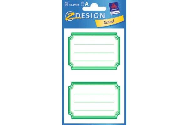 Z-DESIGN Z-DESIGN Sticker School 59688 Namen-Etiketten 6 Stück  