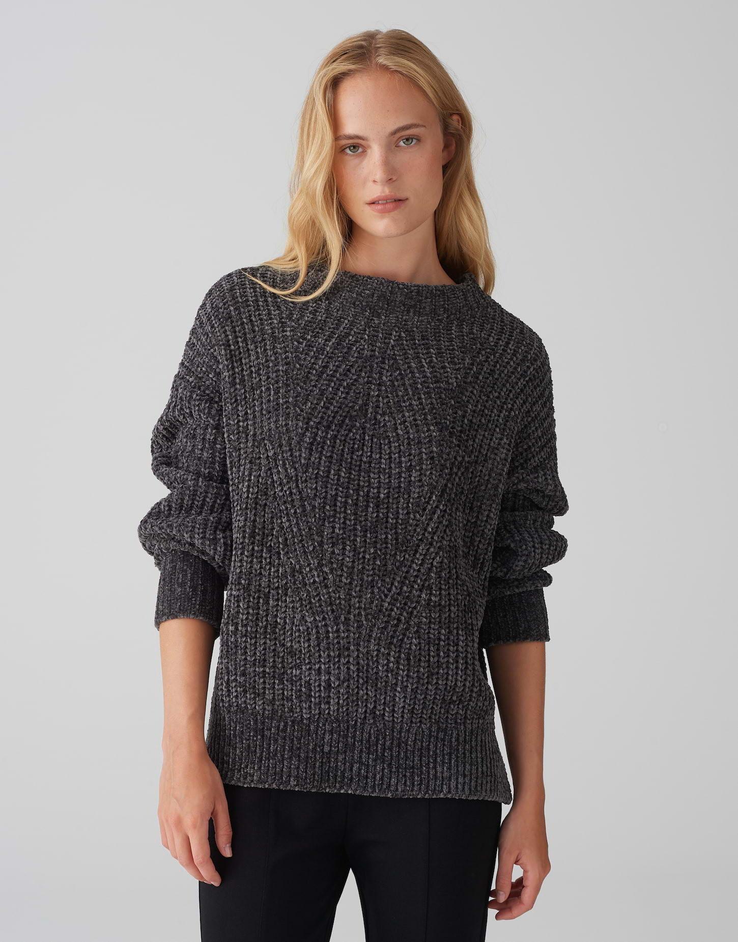 OPUS  Strickpullover Paneta gerader Schnitt 