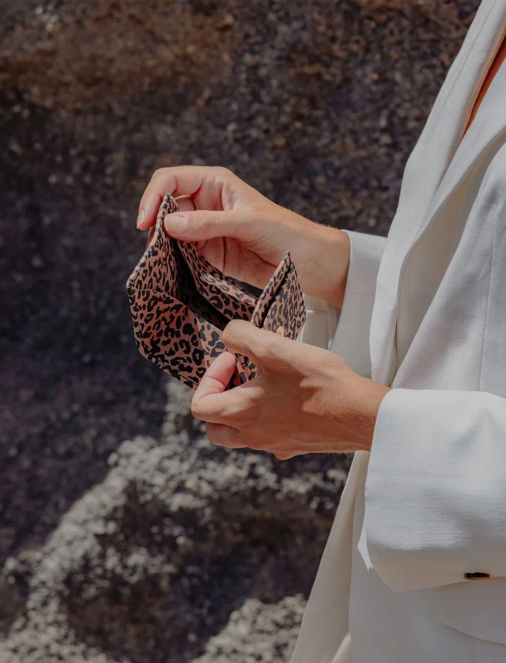 Maradji Denise Portefeuille Imprimé Léopard  