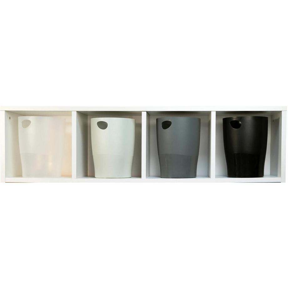 Exacompta Papierkorb Ecobin, 15 Liter, ECOBlack - x 8  