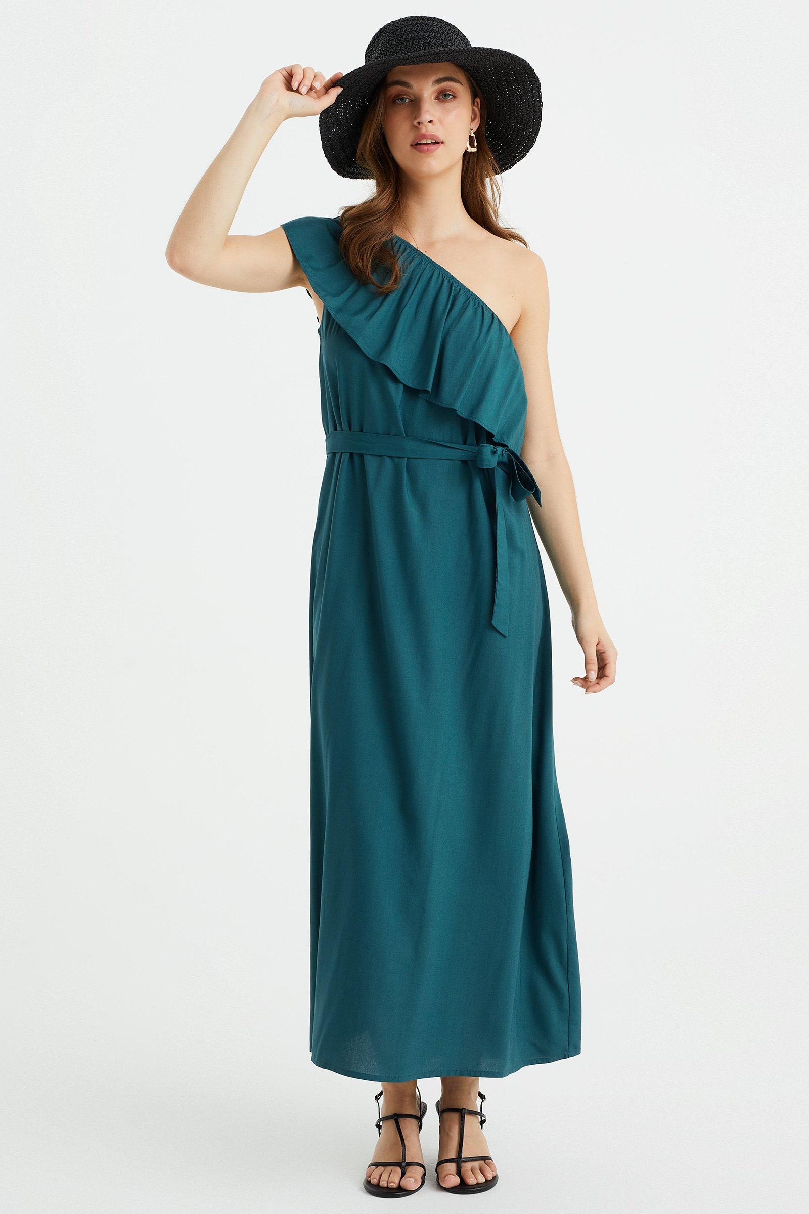 WE Fashion  Robe Asymétrique Femme 