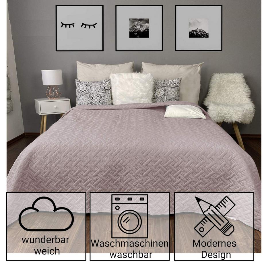 Alopini Coperta per letto e divano Motivo Intrecciato  