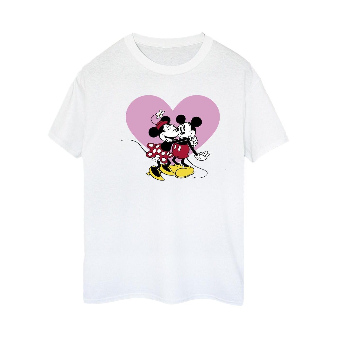 Image of Mickey Mouse Love Languages Tshirt Damen Weiss 3XL