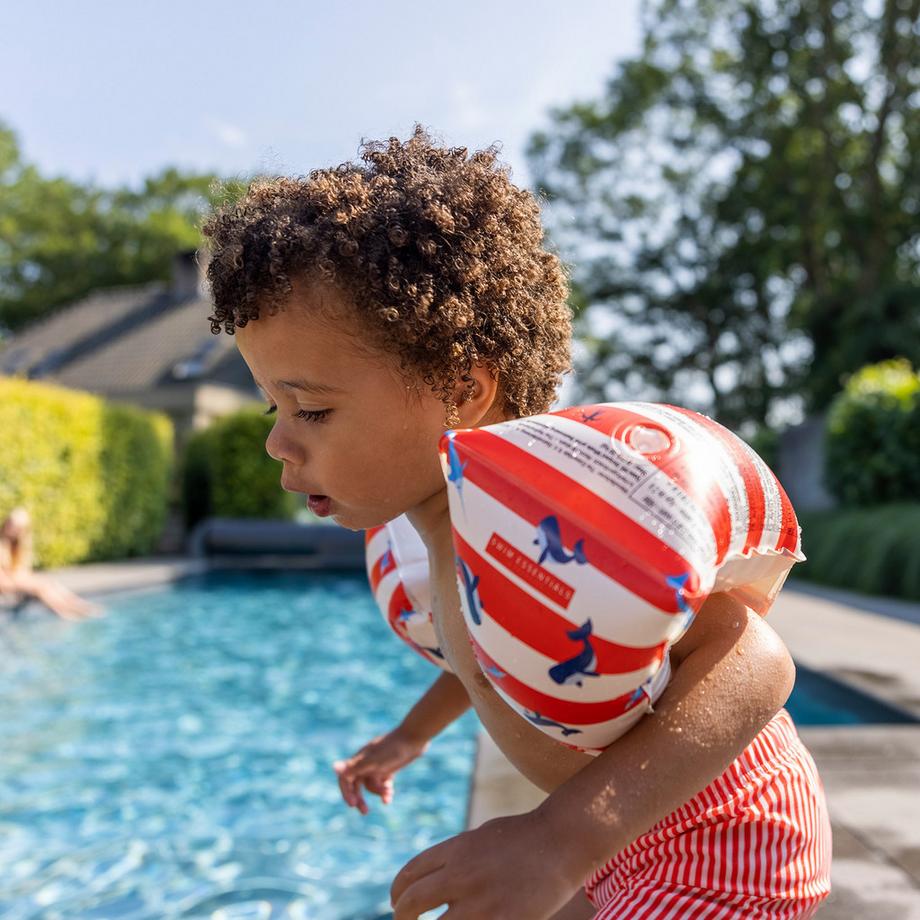 Swim Essentials  Brassards de natation 26 Années rouge blanc Whale 