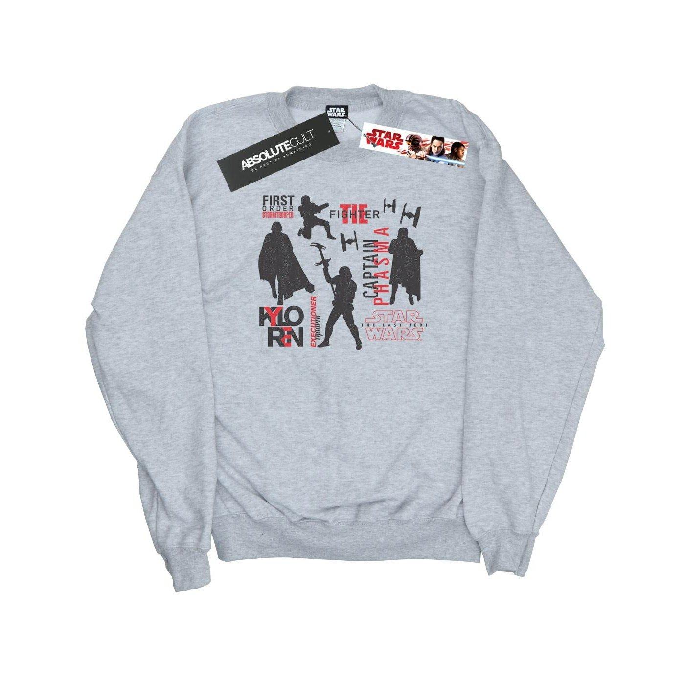 Image of The Last Jedi First Order Silhouettes Sweatshirt Damen Grau L