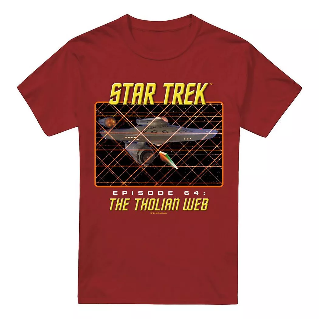 Star Trek - Tshirt THE THOLIAN WEB, The Tholian Web T-Shirt, XXL, Rouge Foncé