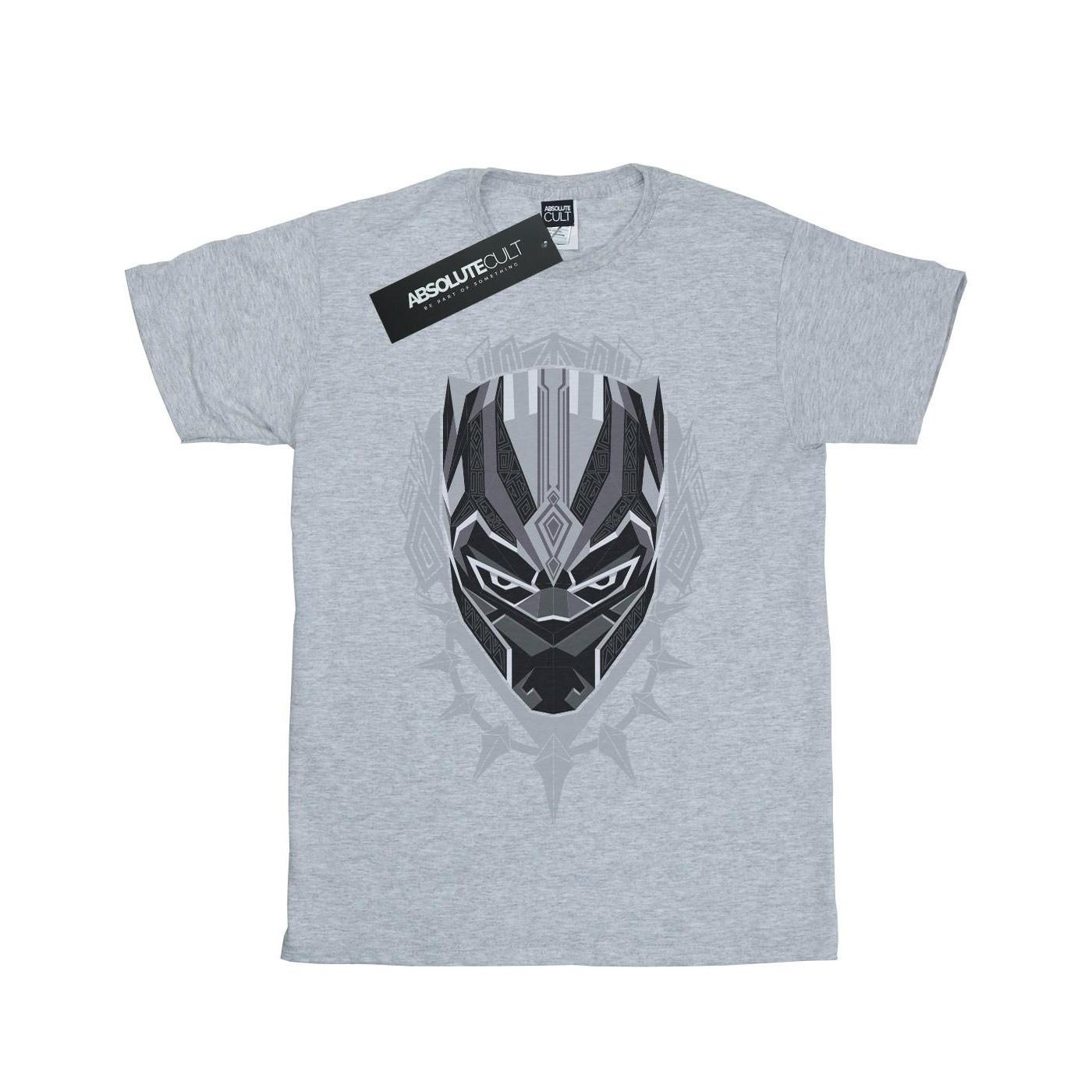 Image of Black Panther Head Tshirt Unisex Grau 116