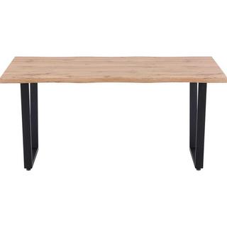 mutoni Table à manger décor chêne sauvage, piètement luge 160x90  