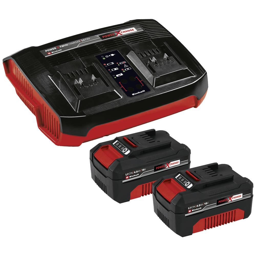 Einhell  Kit de démarrage PXC 2x 4.0Ah et kit Twincharger 