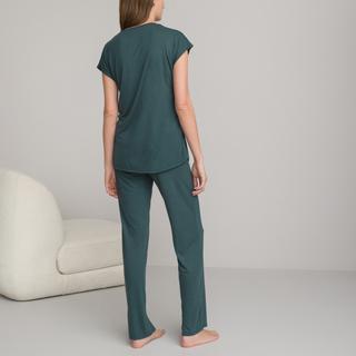 La Redoute Collections Pyjama Col V Détail Dentelle  