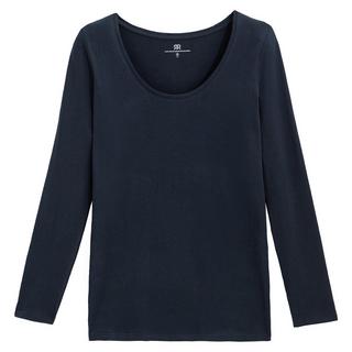 La Redoute Collections  Langarmshirt mit rundem Ausschnitt 